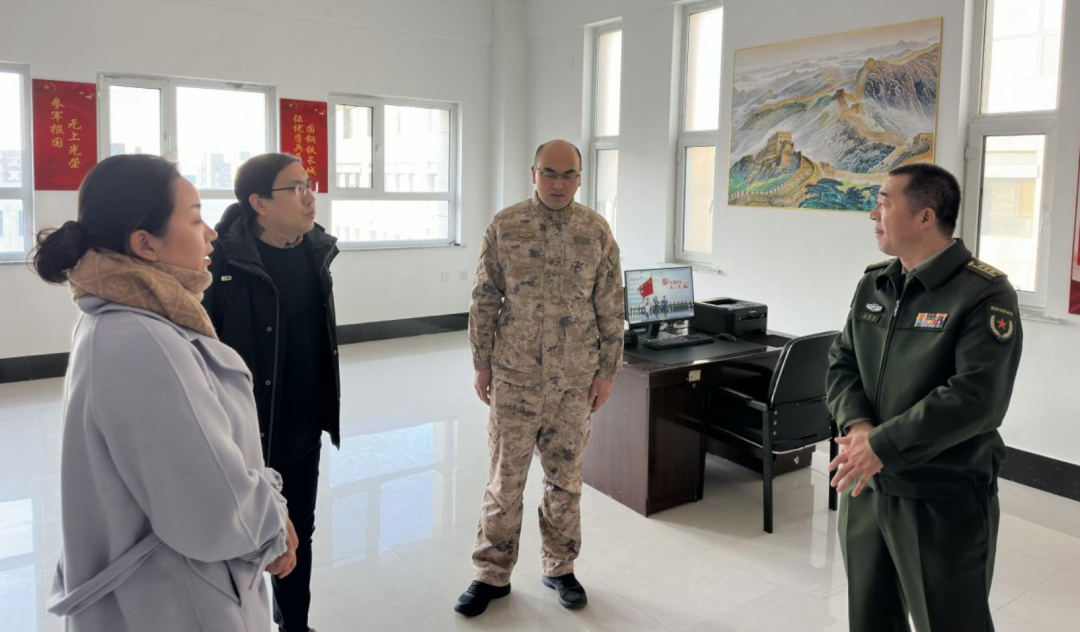 长春市警备区、宽城区人民武装部调研我校武装部建设工作